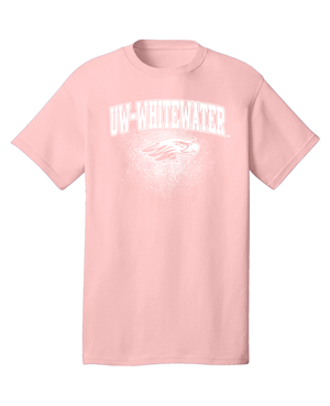 Image of Freedomwear T-Shirt Pastel UW-W over Mascot -  paleblush